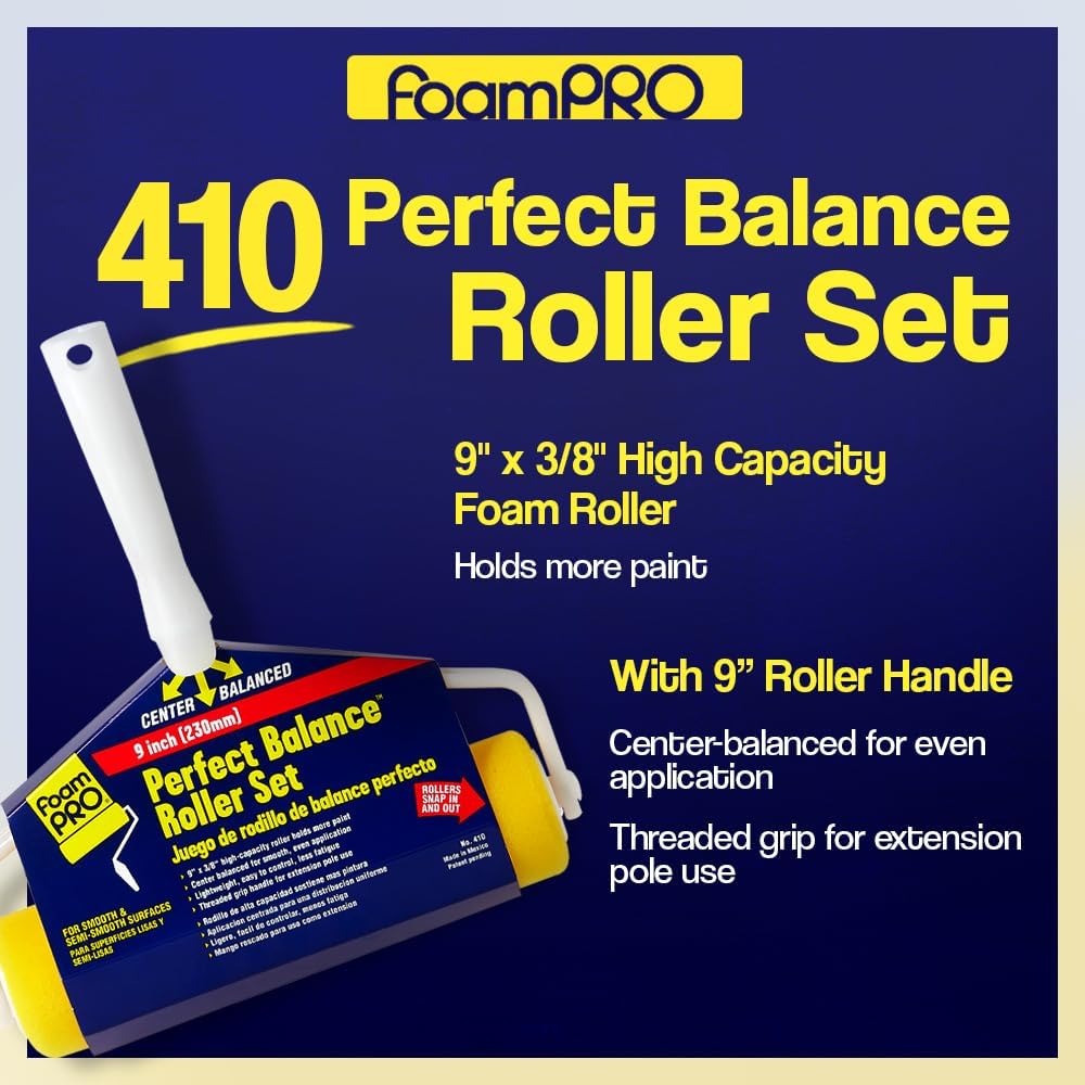 9" Perfect Balance Roller Set (Frame & 9" x 3/8" Roller)