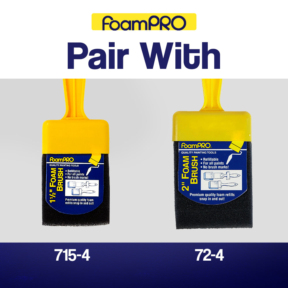 3" Foam Brush & 4 Refills