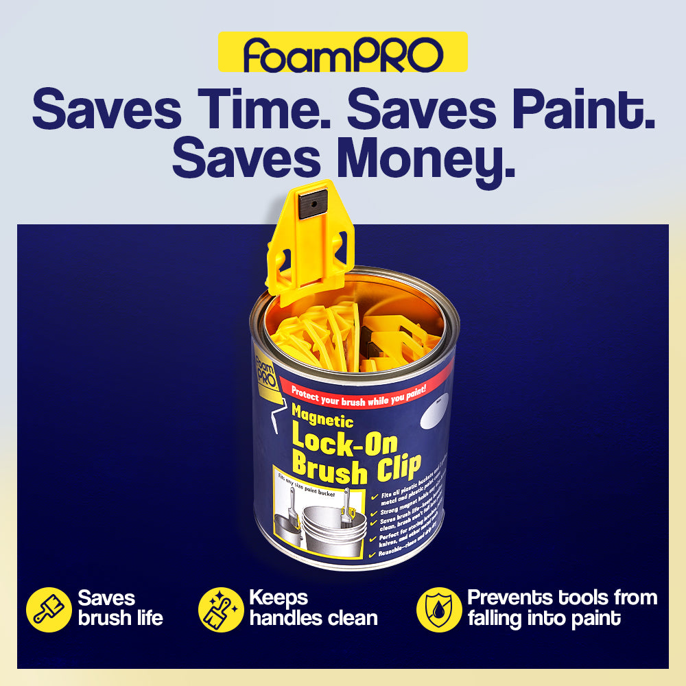Lock-On Brush Clip With Magnet (20 per 1-Gallon Can)