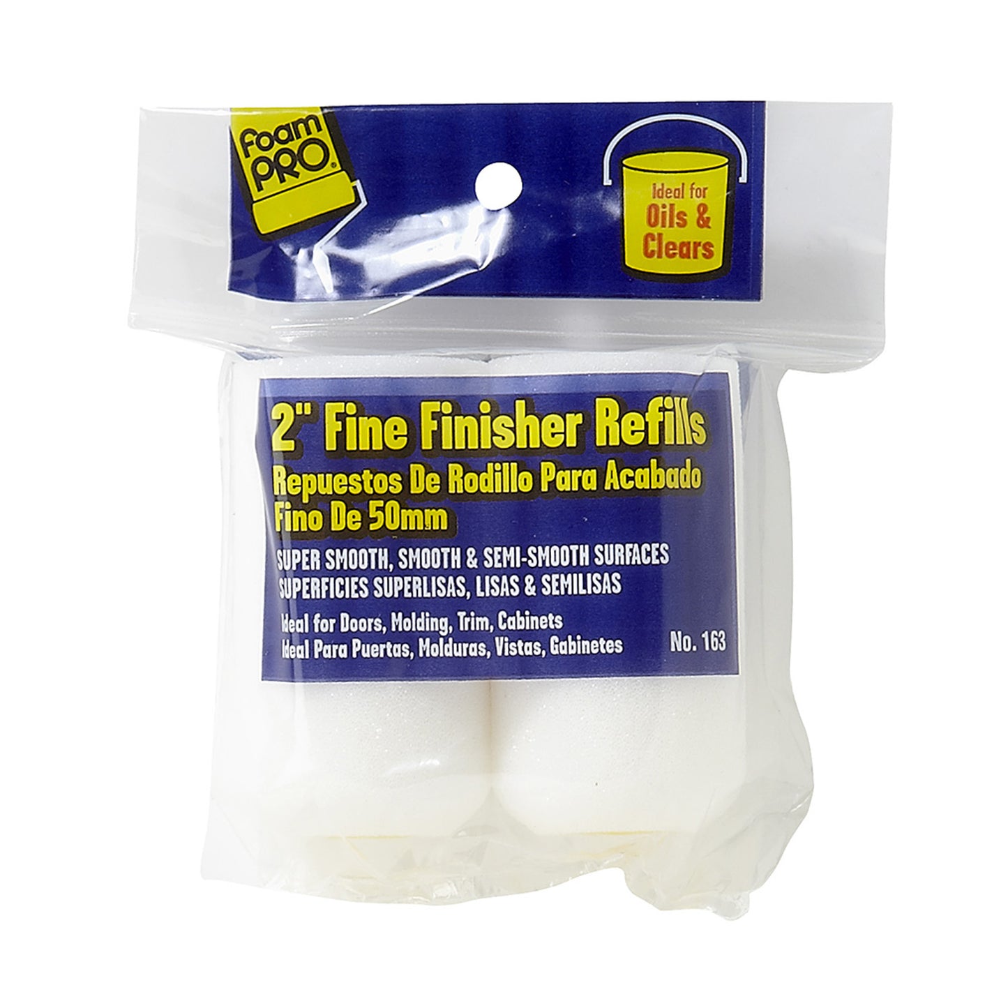 2" Fine Finish Roller Refills (high-density foam) (2)