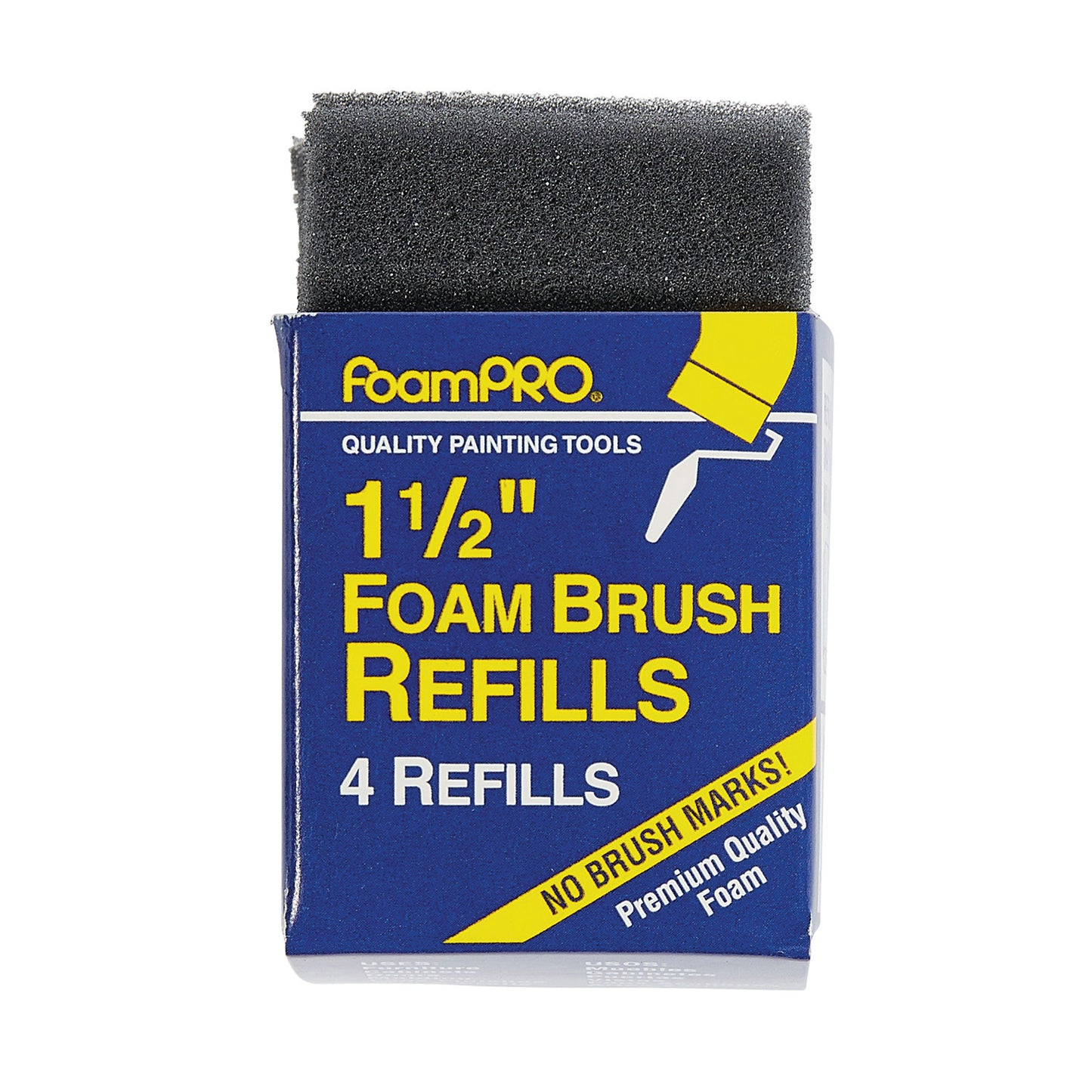 1 1/2" Foam Brush with 4 Refills