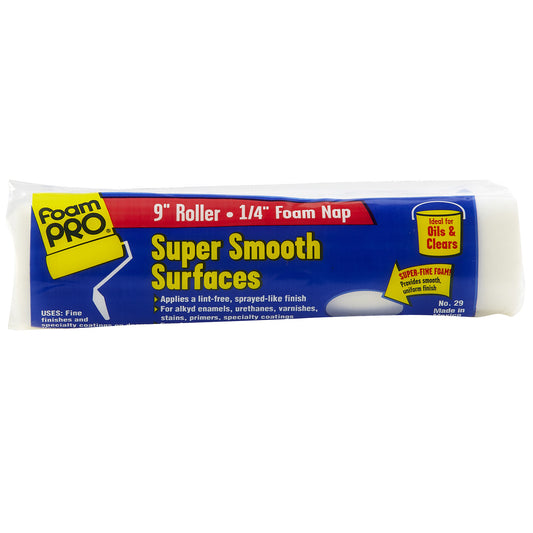 9" x 1/4" Fine Finish Roller (high-density foam)