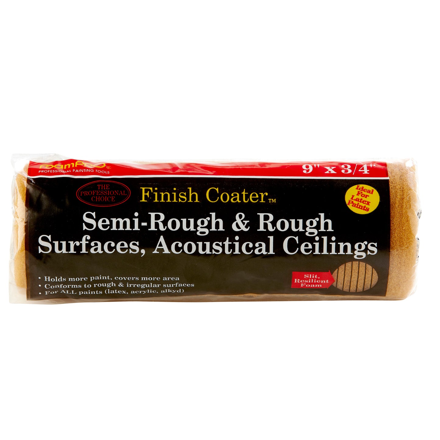 9" x 3/4" Rough Coater (Slit-Foam)