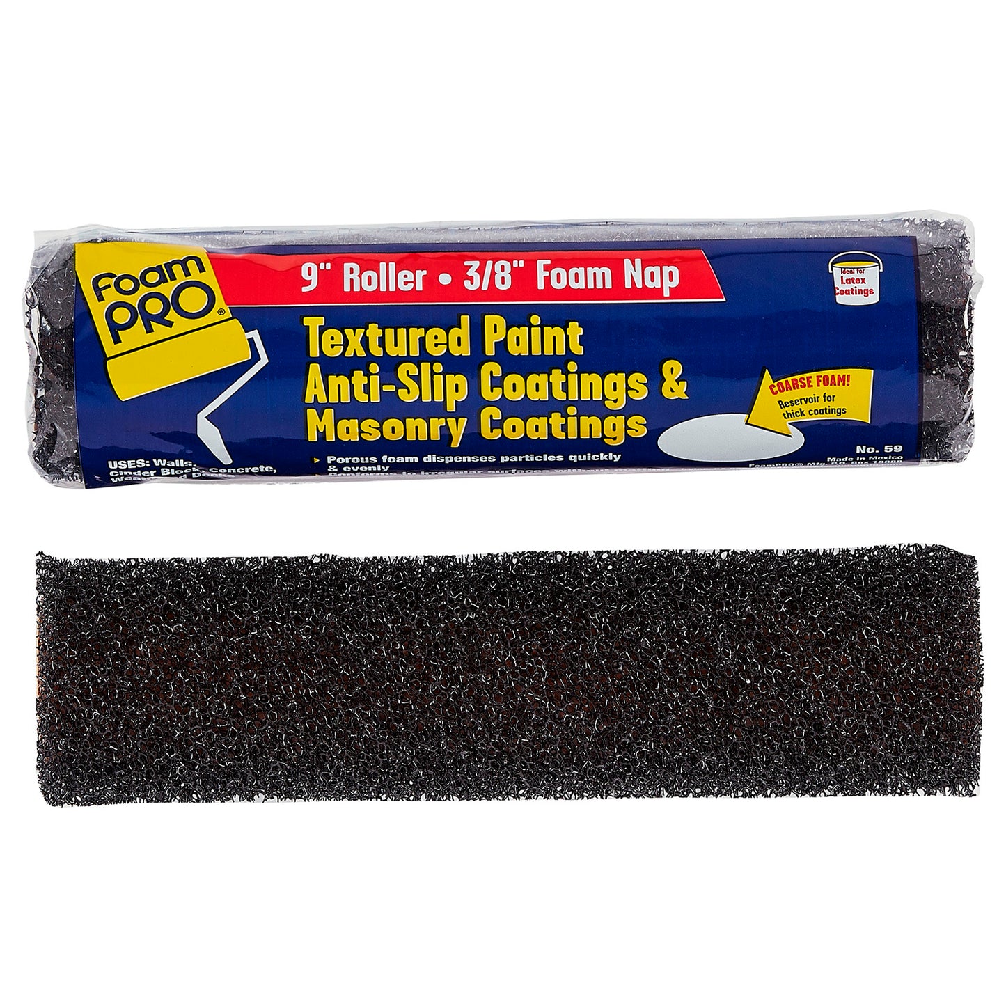 9" x 3/8" Heavy Texture Paint Roller