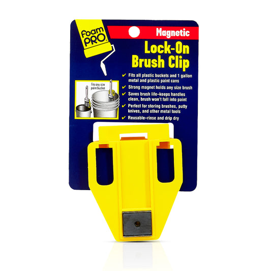 Lock-On Brush Clip With Magnet (20 per 1-Gallon Can)