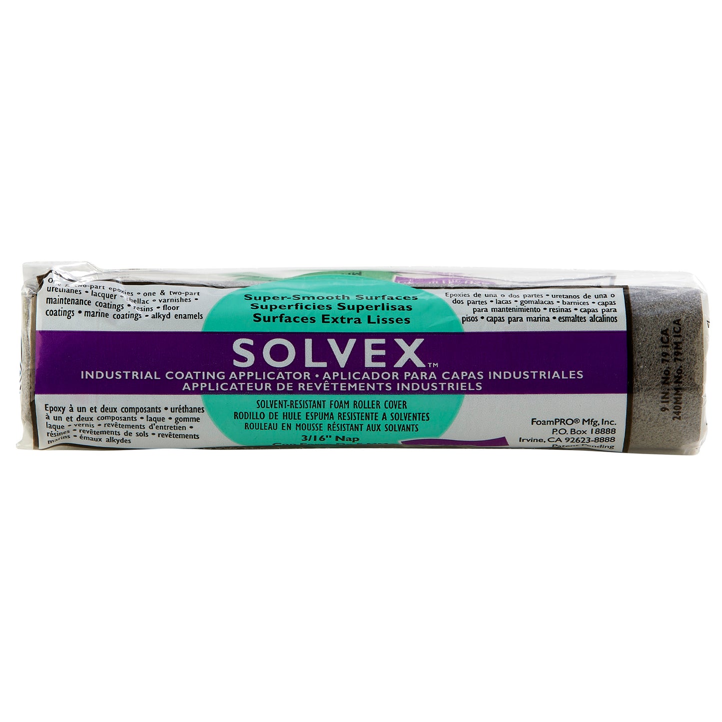 9" x 1/4" Solvex Super-Smooth Coater