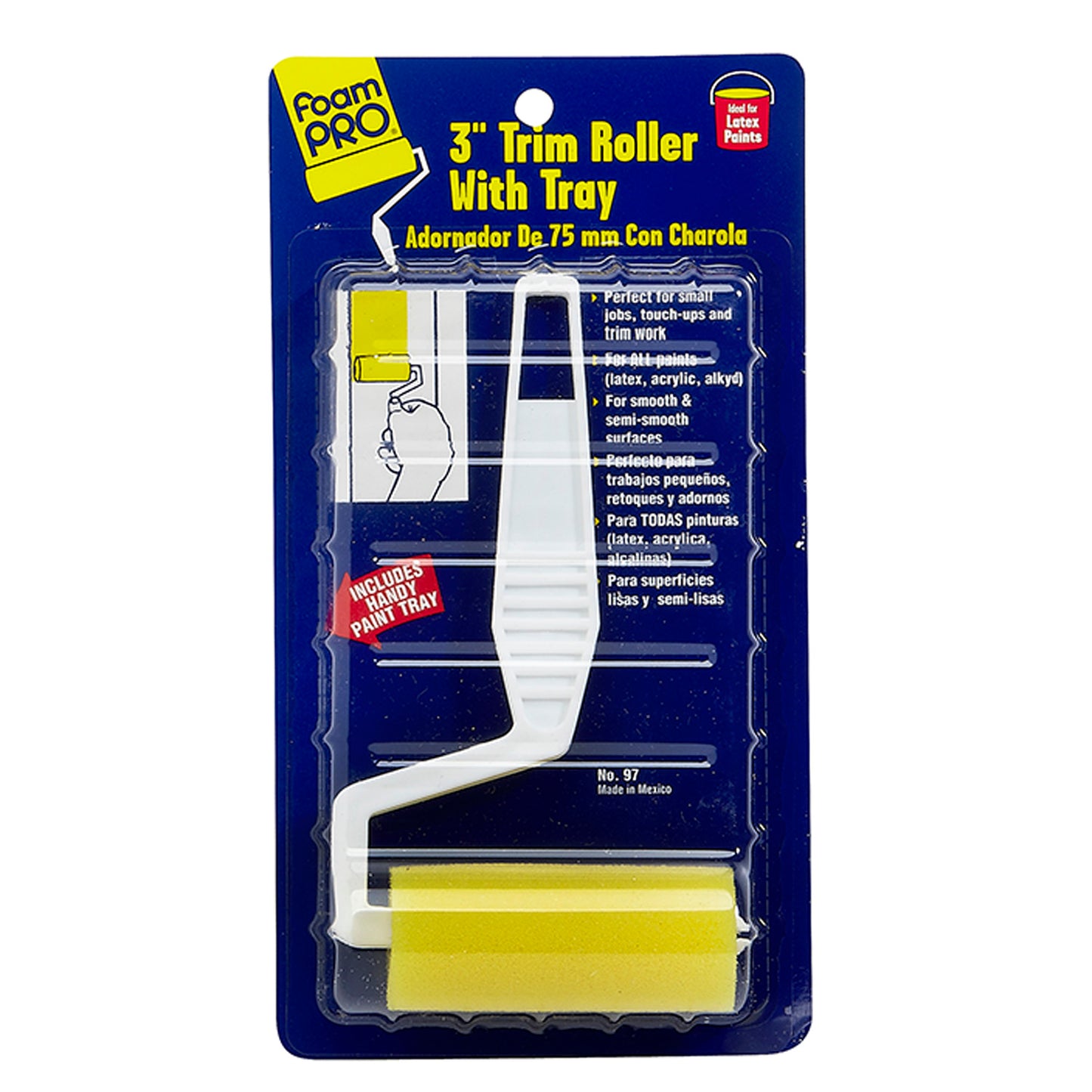 3" Trim Roller With Tray